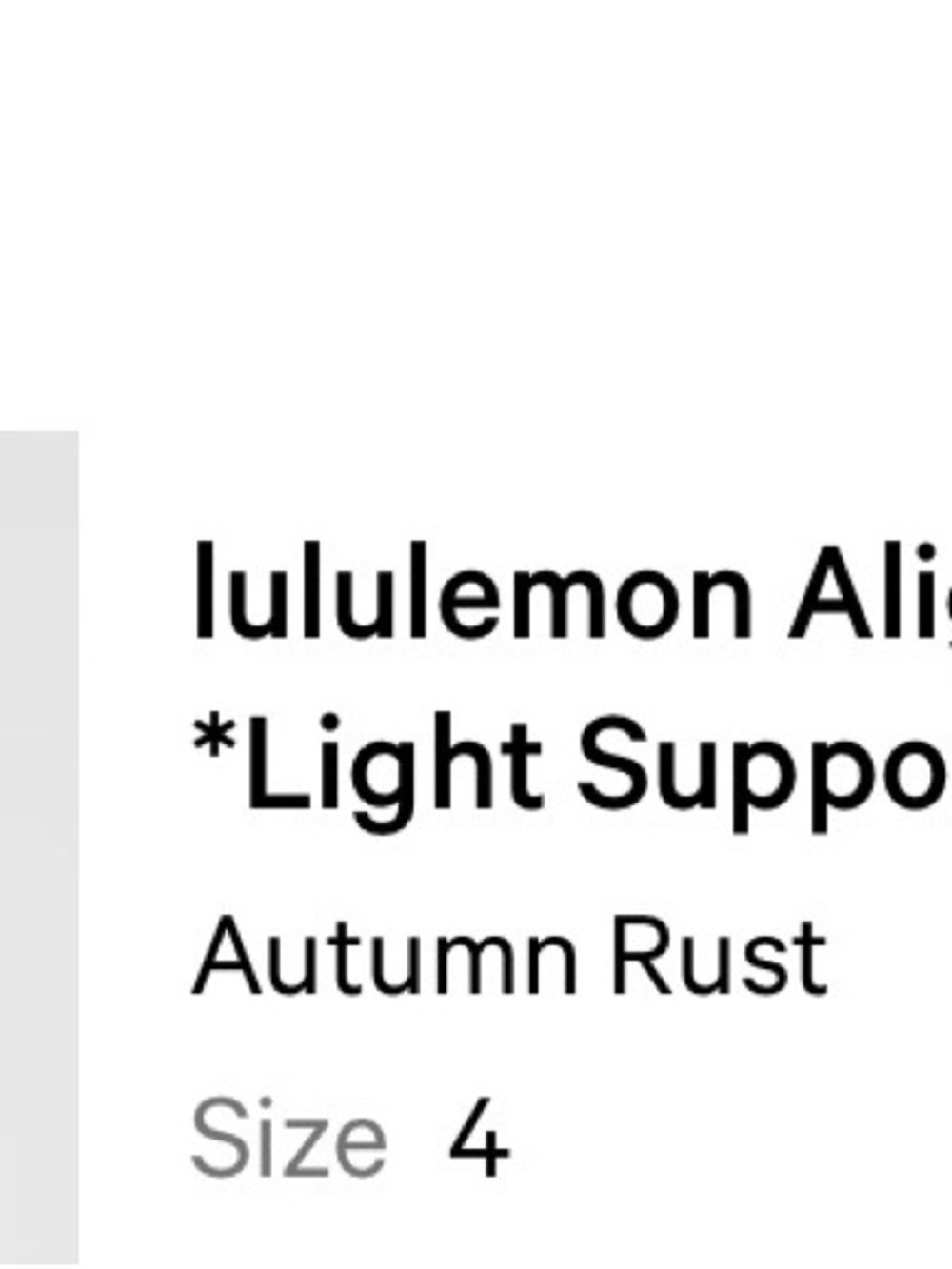 Lululemon Align Tank Top in Autumn Rust